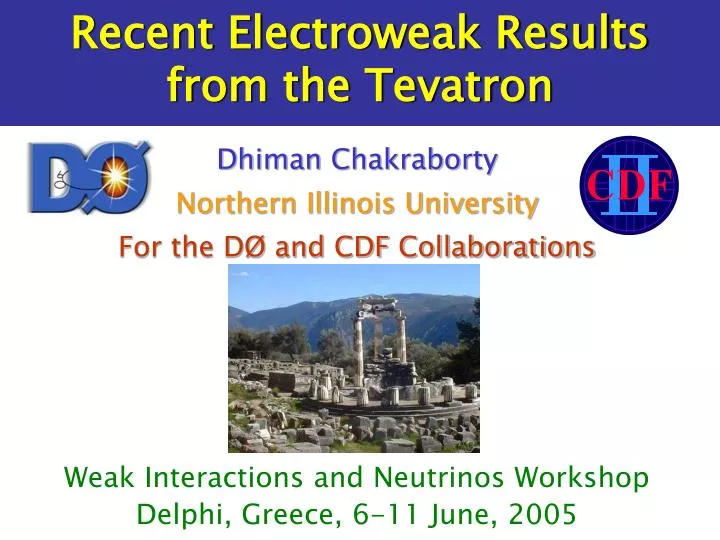 recent electroweak results from the tevatron