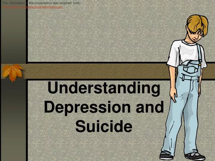 understanding depression and suicide