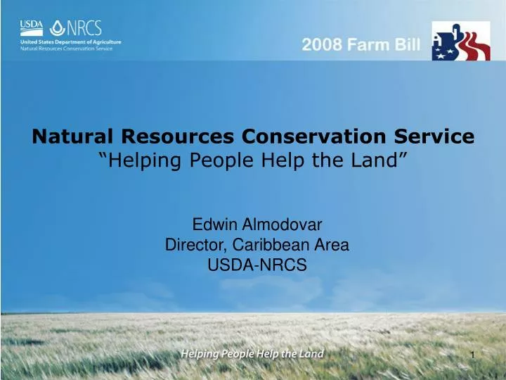natural resources conservation service helping people help the land
