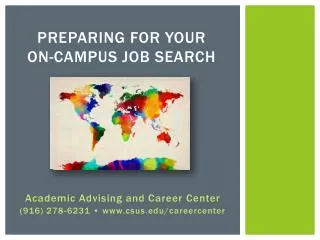 Preparing for Your On-Campus Job Search