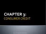 CONSUMER CREDIT - slide 1