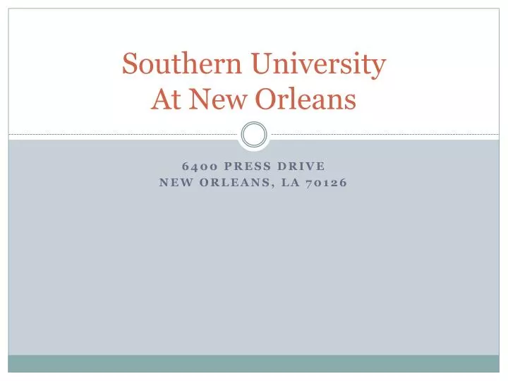 southern university at new orleans
