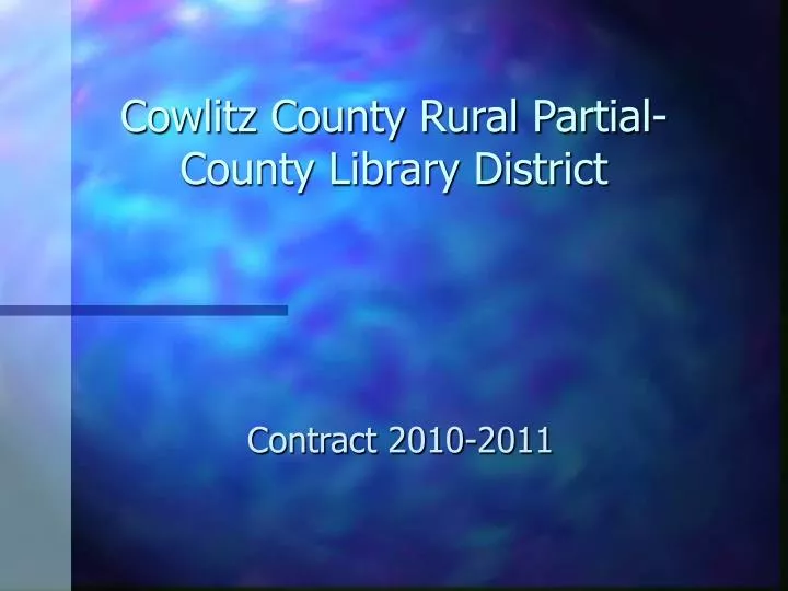 cowlitz county rural partial county library district