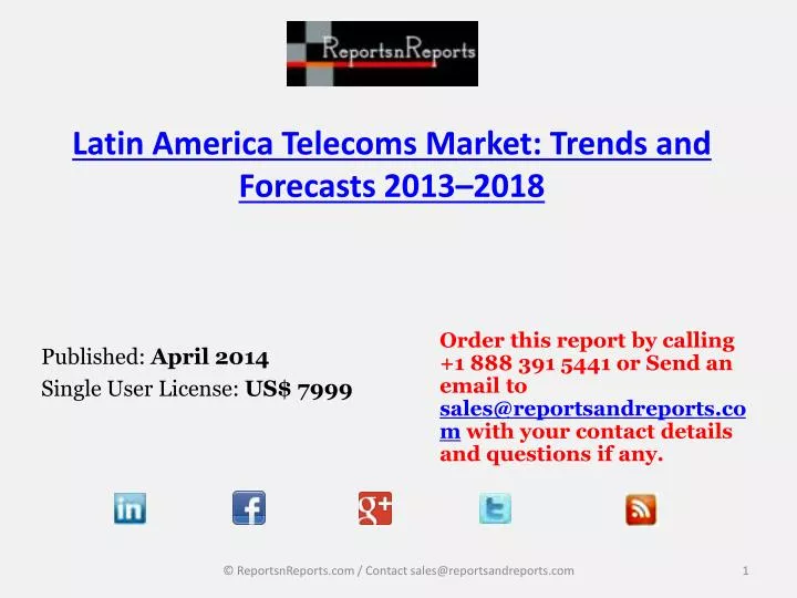 latin america telecoms market trends and forecasts 2013 2018