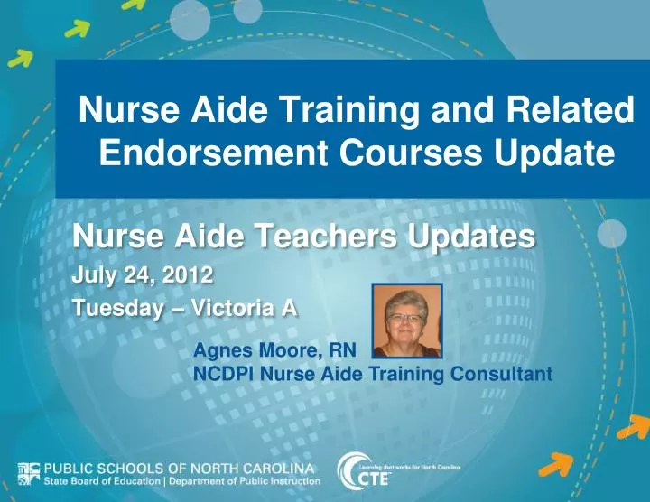 nurse aide training and related endorsement courses update