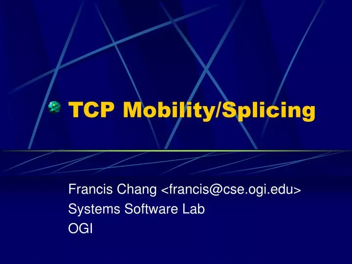 tcp mobility splicing