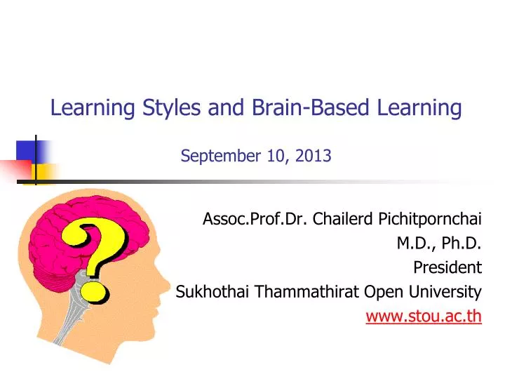 learning styles and brain based learning september 10 2013