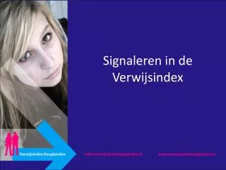 signaleren in de verwijsindex