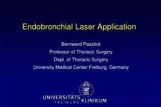 Endobronchial Laser Application