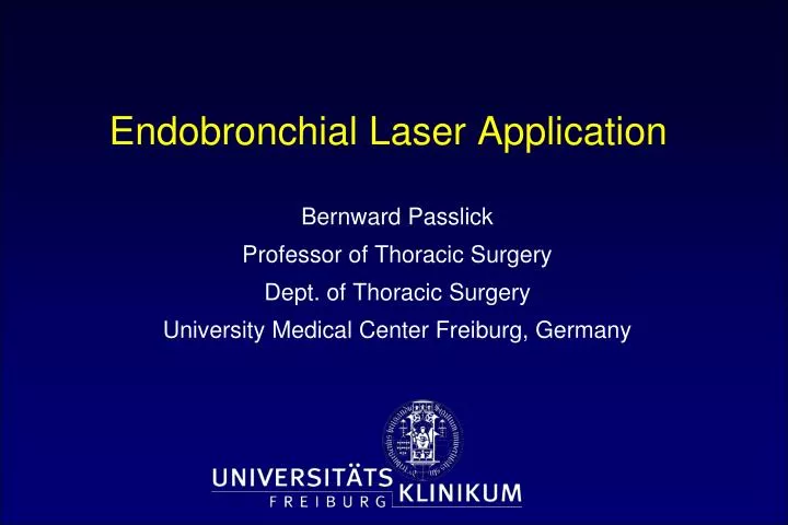 endobronchial laser application
