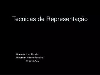 tecnicas de representa o