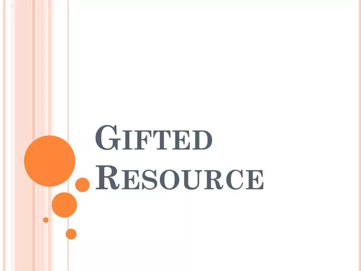 gifted resource