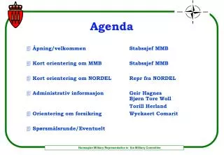 agenda