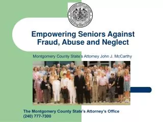 Empowering Seniors Against Fraud, Abuse and Neglect