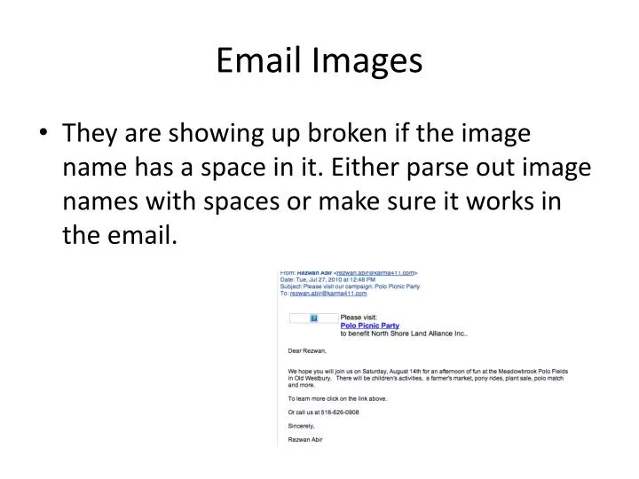 email images