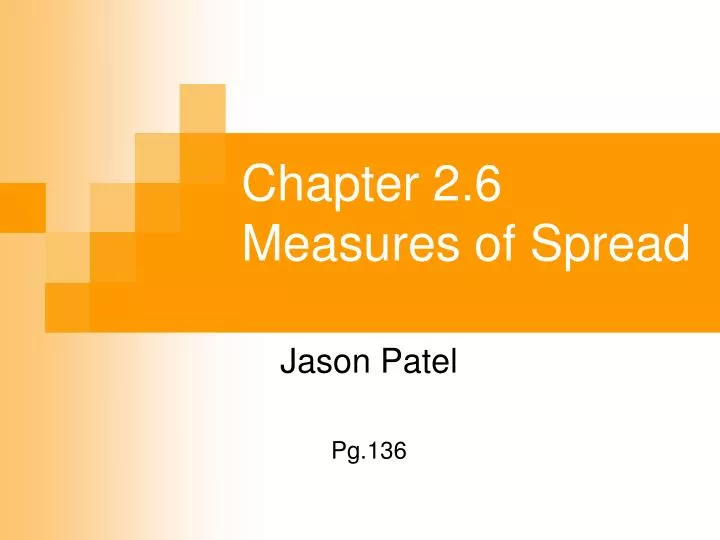 chapter 2 6 measures of spread