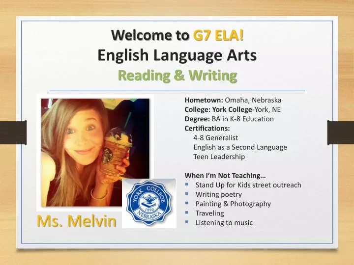 welcome to g7 ela english language arts reading writing