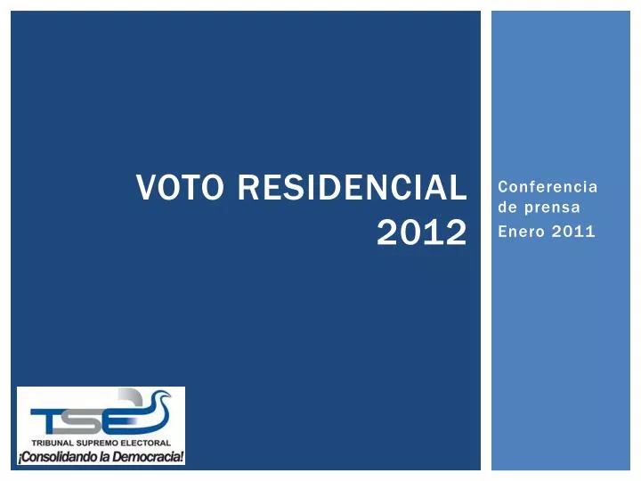 voto residencial 2012