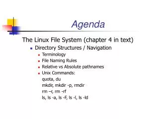 agenda