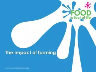 The impact of farming