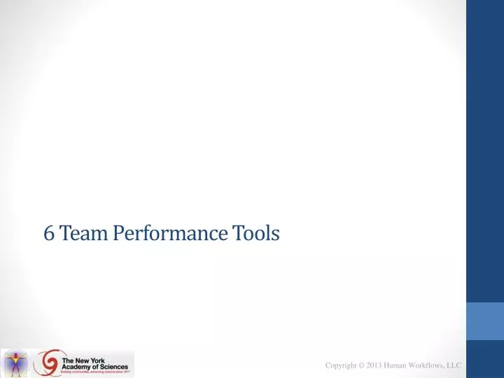 6 team performance tools