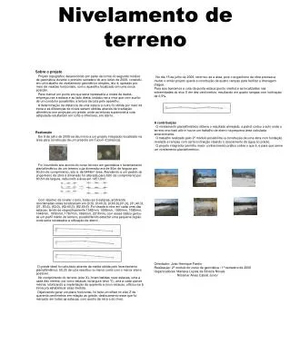 nivelamento de terreno