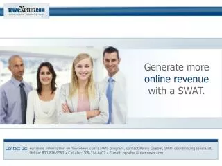Generate more online revenue with a SWAT.