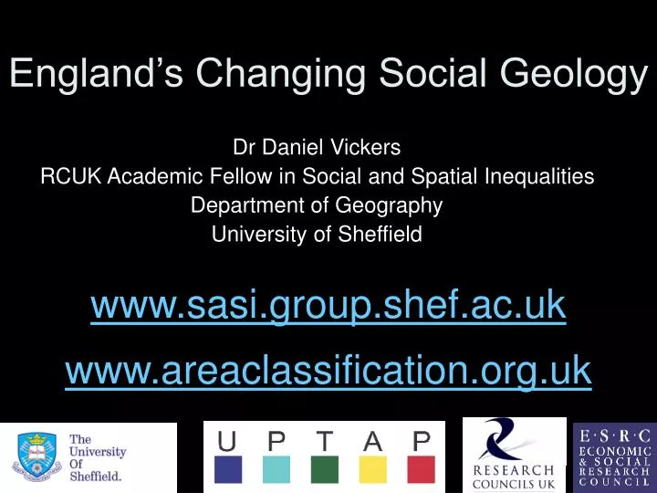england s changing social geology