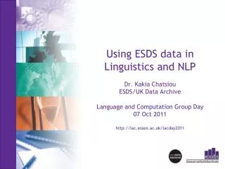 What is ESDS?