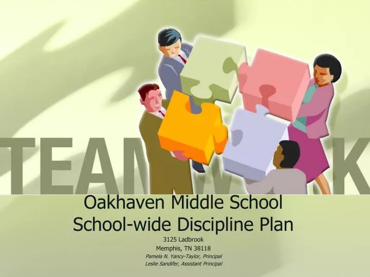 oakhaven middle school school wide discipline plan