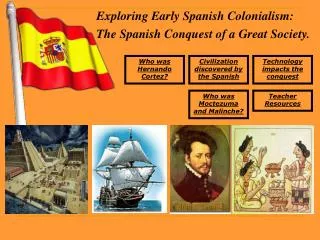 Exploring Early Spanish Colonialism: The Spanish Conquest of a Great Society.