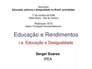educa o e rendimentos