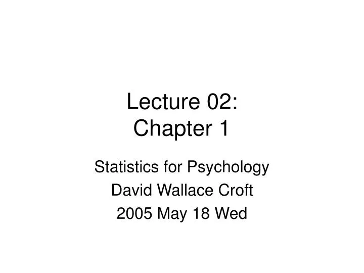 lecture 02 chapter 1