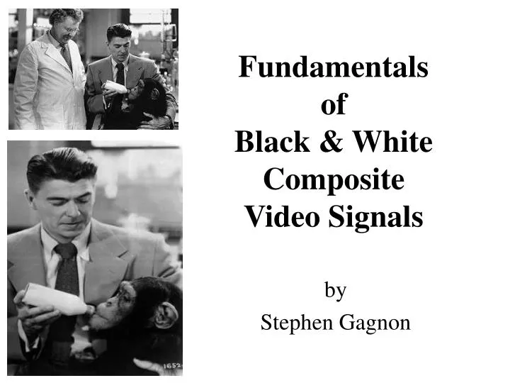 fundamentals of black white composite video signals