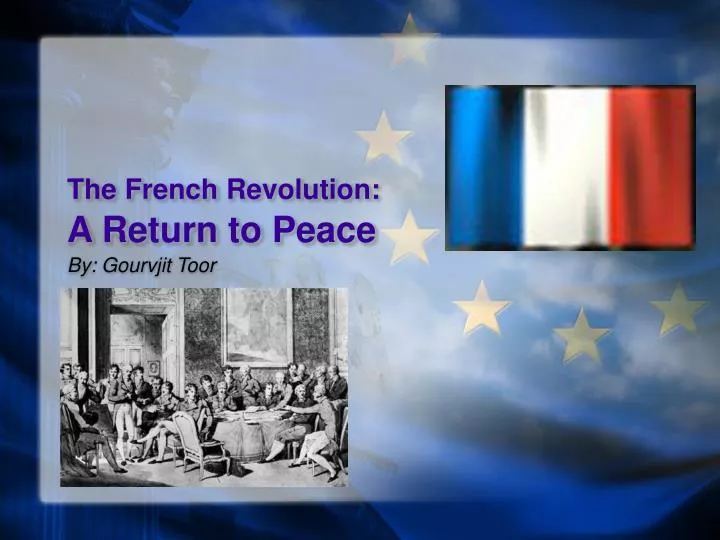the french revolution a return to peace