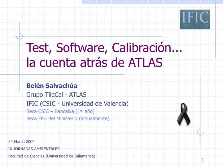 test software calibraci n la cuenta atr s de atlas