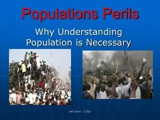 Populations Perils
