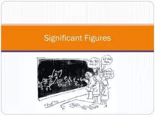 Significant Figures