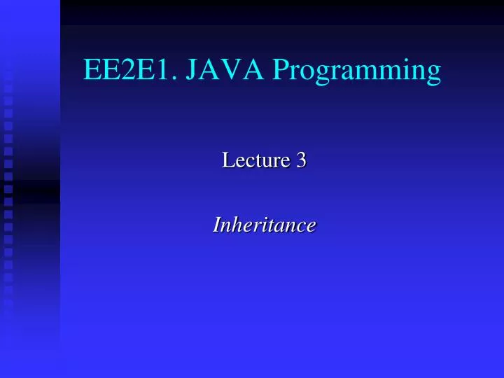 ee2e1 java programming
