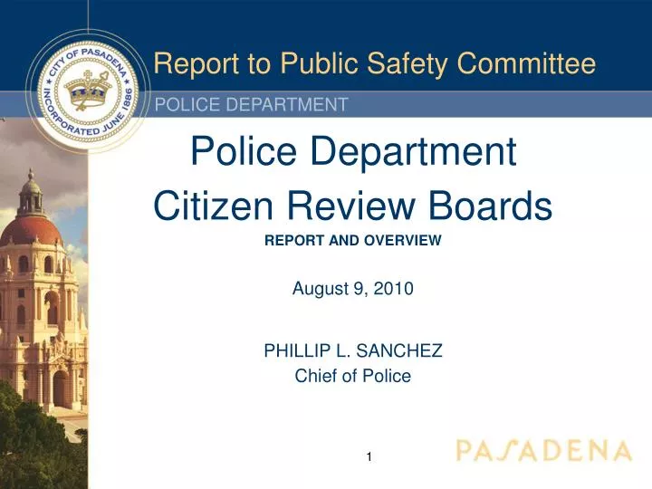 report to public safety committee