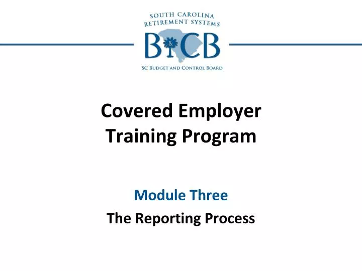 covered employer training program