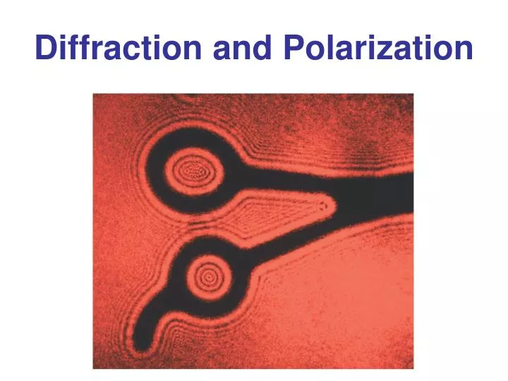 diffraction and polarization