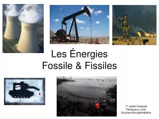 les nergies fossile fissiles