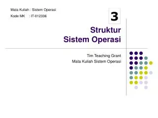 struktur sistem operasi