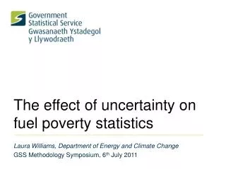 The effect of uncertainty on fuel poverty statistics