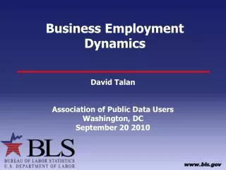Business Employment Dynamics