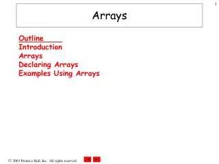 Arrays