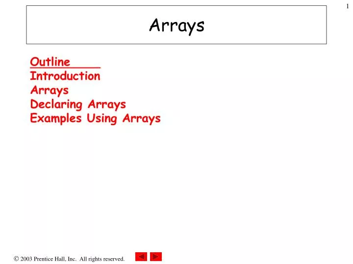 arrays