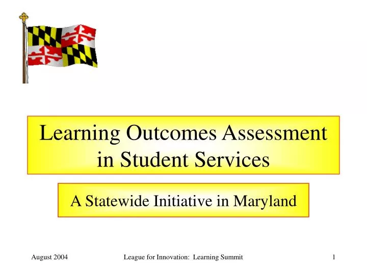 learning outcomes assessment in student services