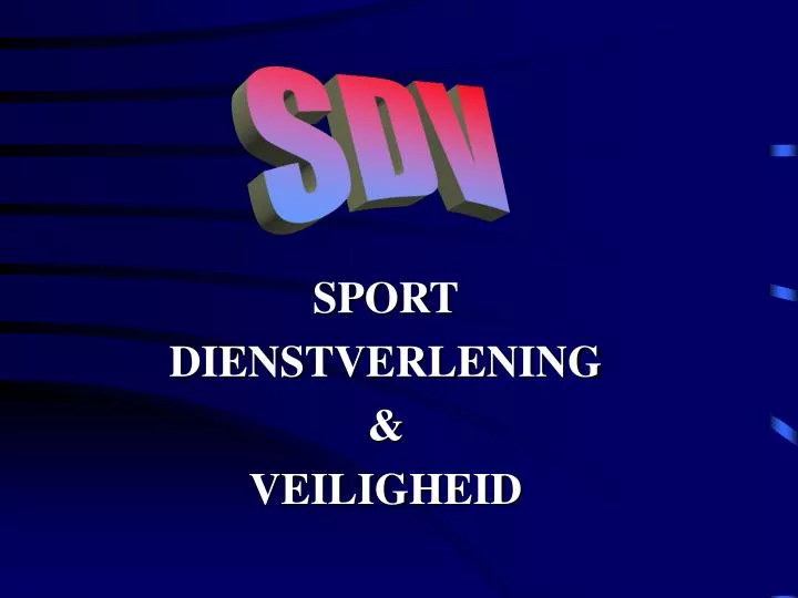 sport dienstverlening veiligheid